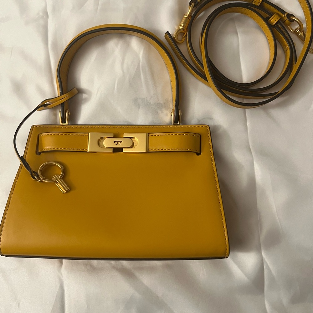 Tory Burch Mustard Yellow Mini Lee Radziwill